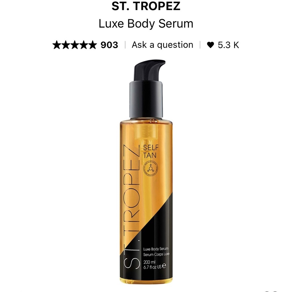 NIB ST TROPEZ LUXE BODY SERUM